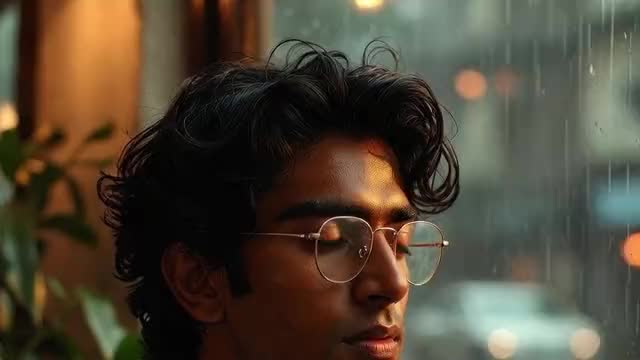 Rainy café window: Coffee and an unhurried talk